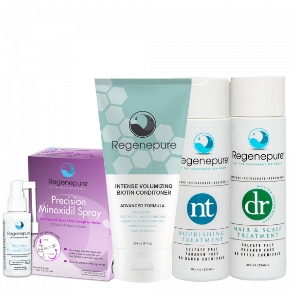 Regenepure Complete System for Her (DR + NT + Biotin Conditioner + Minoxidil)